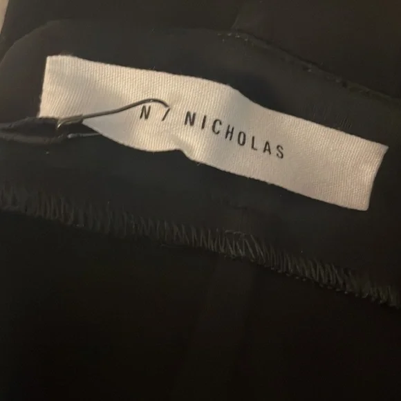 NWT Nicholas Ponti Diamond Cutout Dress Black - Picture 4 of 6